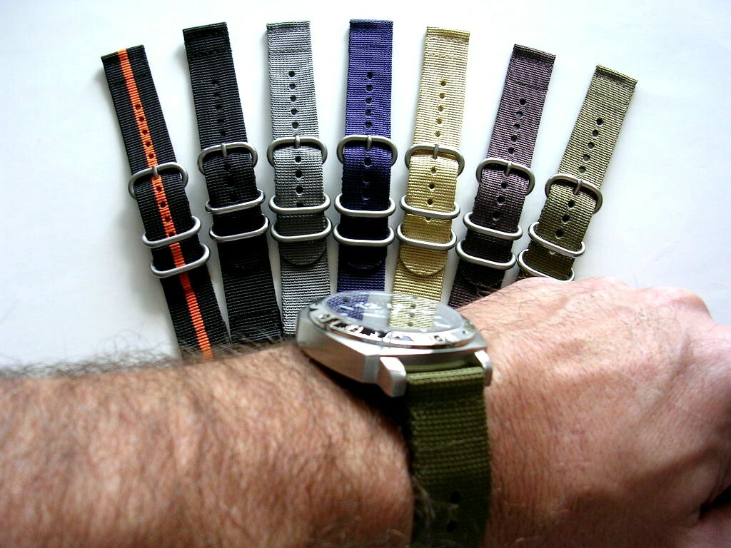2pc NATO UTC Ballistic Nylon Military g10 army watchband sport dive strap IW USA