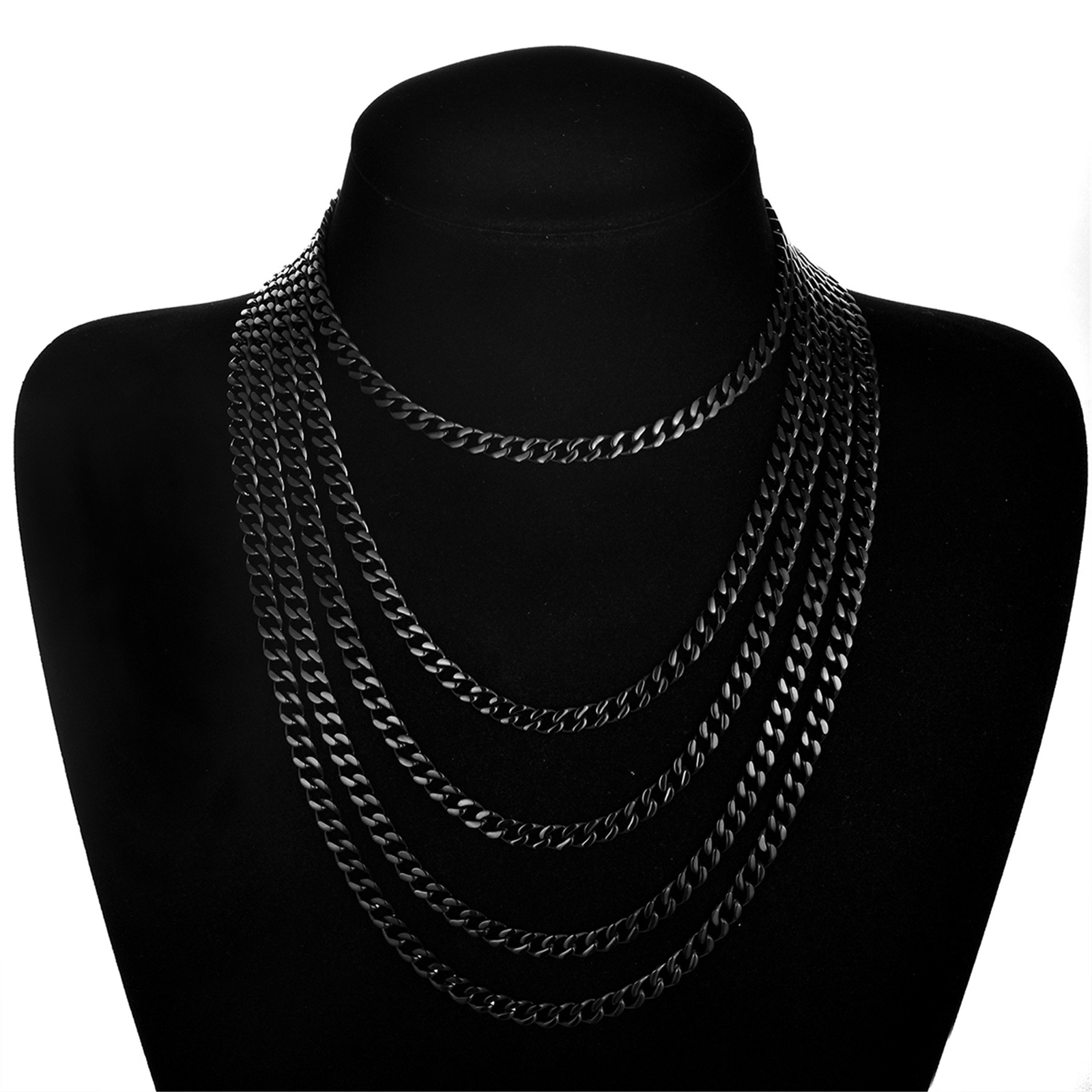 Men’s 6/10mm Wide Chunky Miami Cuban Necklace Chain Stainless Steel 14-26 inches