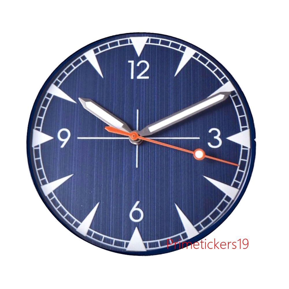33.4mm Black/Blue/White Watch Dial Hands Set Green Lume Fit NH35 NH36 MIYOTA82