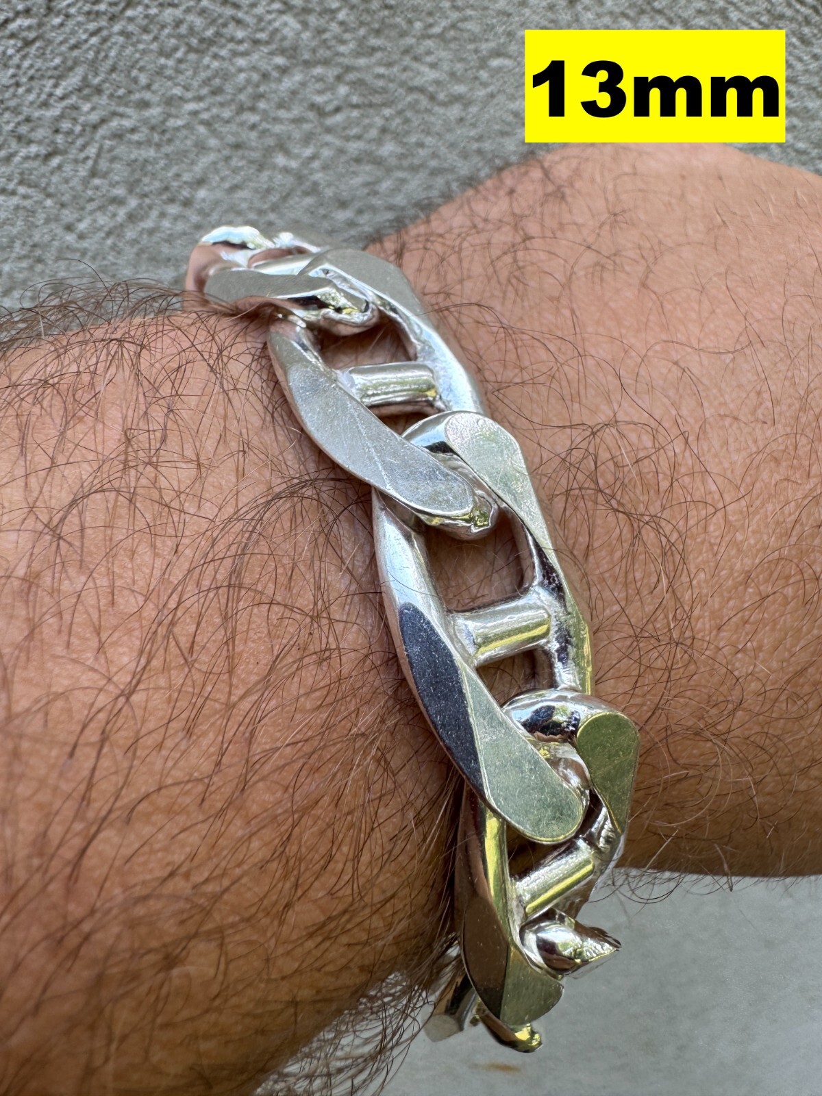 Real Solid 925 Sterling Silver Mariner Link Bracelet ITALY 2.5-16mm ITALY MADE