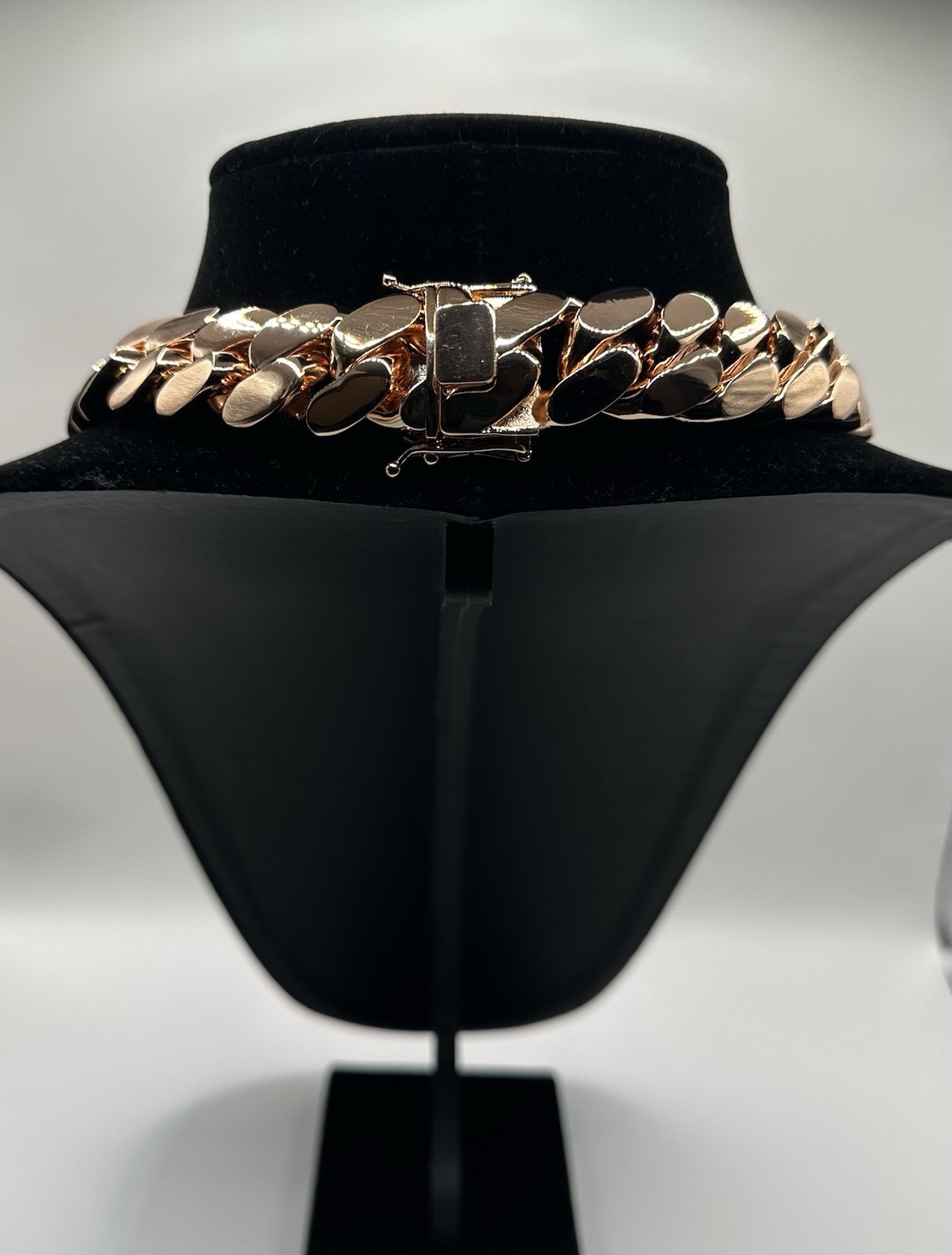 22mm 24” 580g Handmade Miami Cuban Link – 14k Rose Gold Plated HEAVY