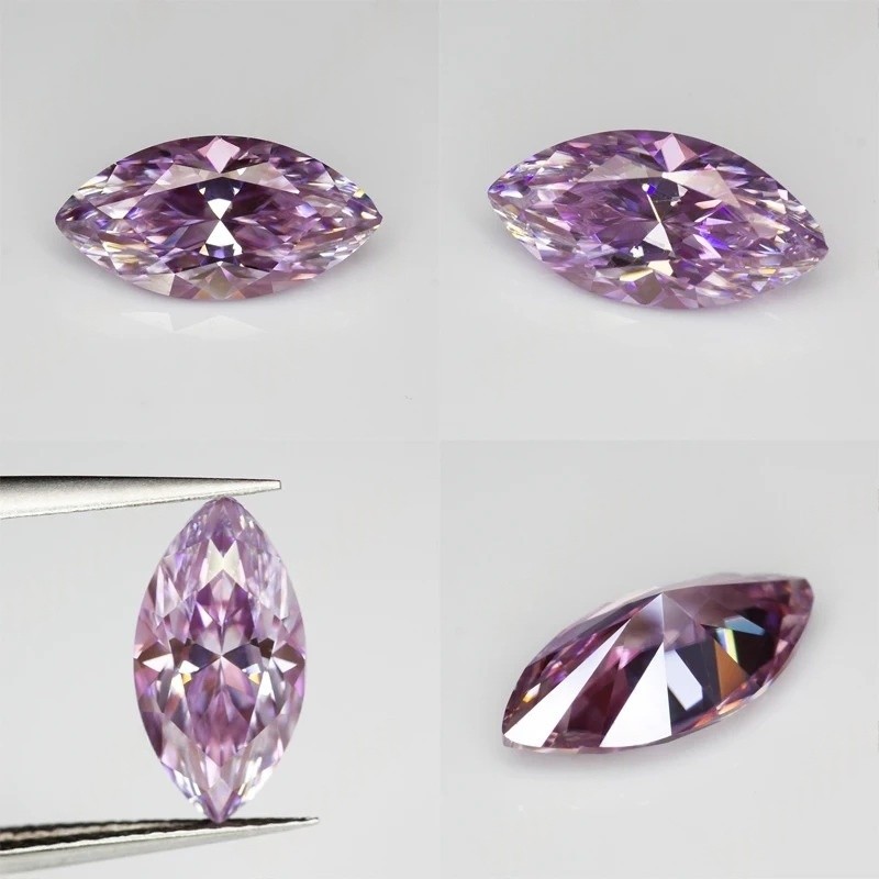 Wholesale Light Purple Multiple Shapes 0.5-3ct Moissanite Loose for Jewelry