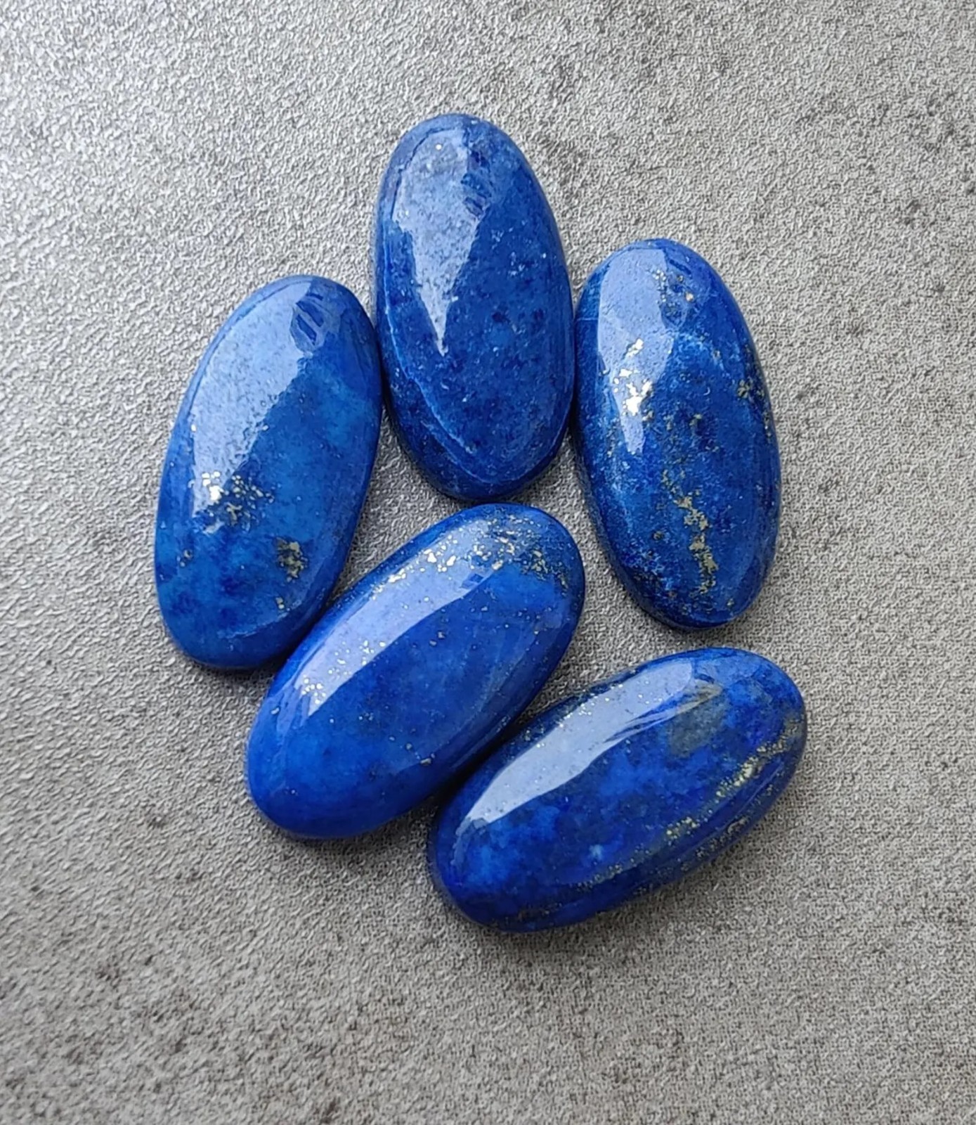 Natural Lapis Lazuli Long Oval Cabochon AAA Grade Gemstone For Jewelry