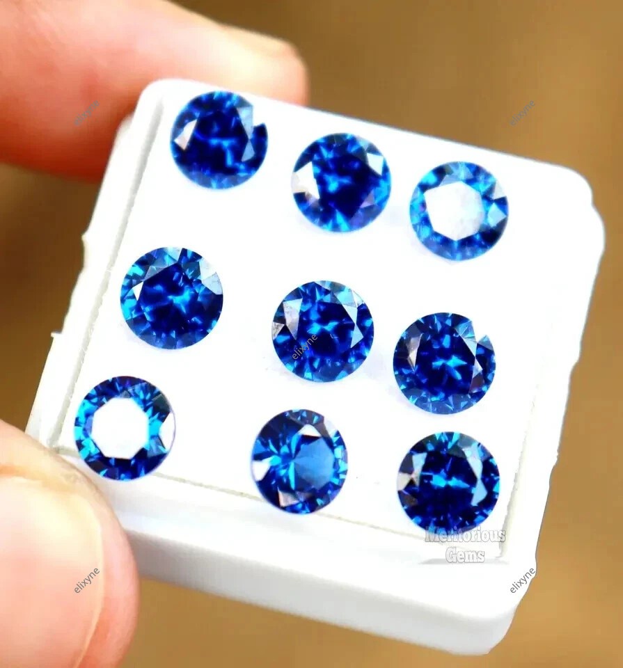 3.3 mm Natural Ceylon Blue Sapphire Round Faceted Cut 20 Pcs Lot