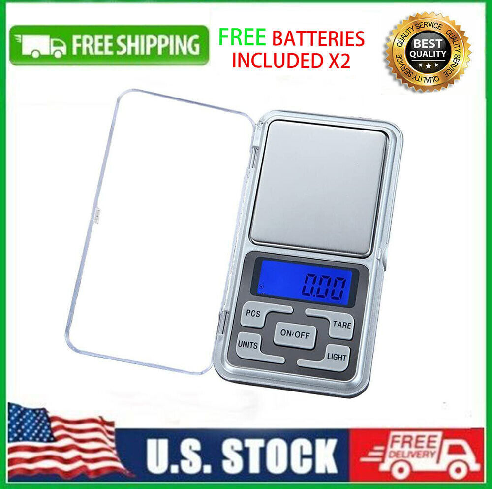 Portable 200g x 0.1g Digital Scale Jewelry Pocket Balance Gram LCD Herb Gold USA