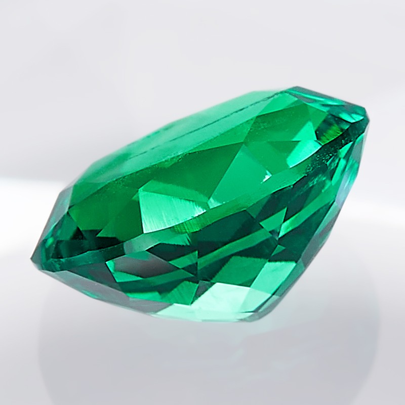 Lab Grown Columbia Emeralds 0.5-5ct Oval Cut Gemstone VVS1 for Jewelry AGL