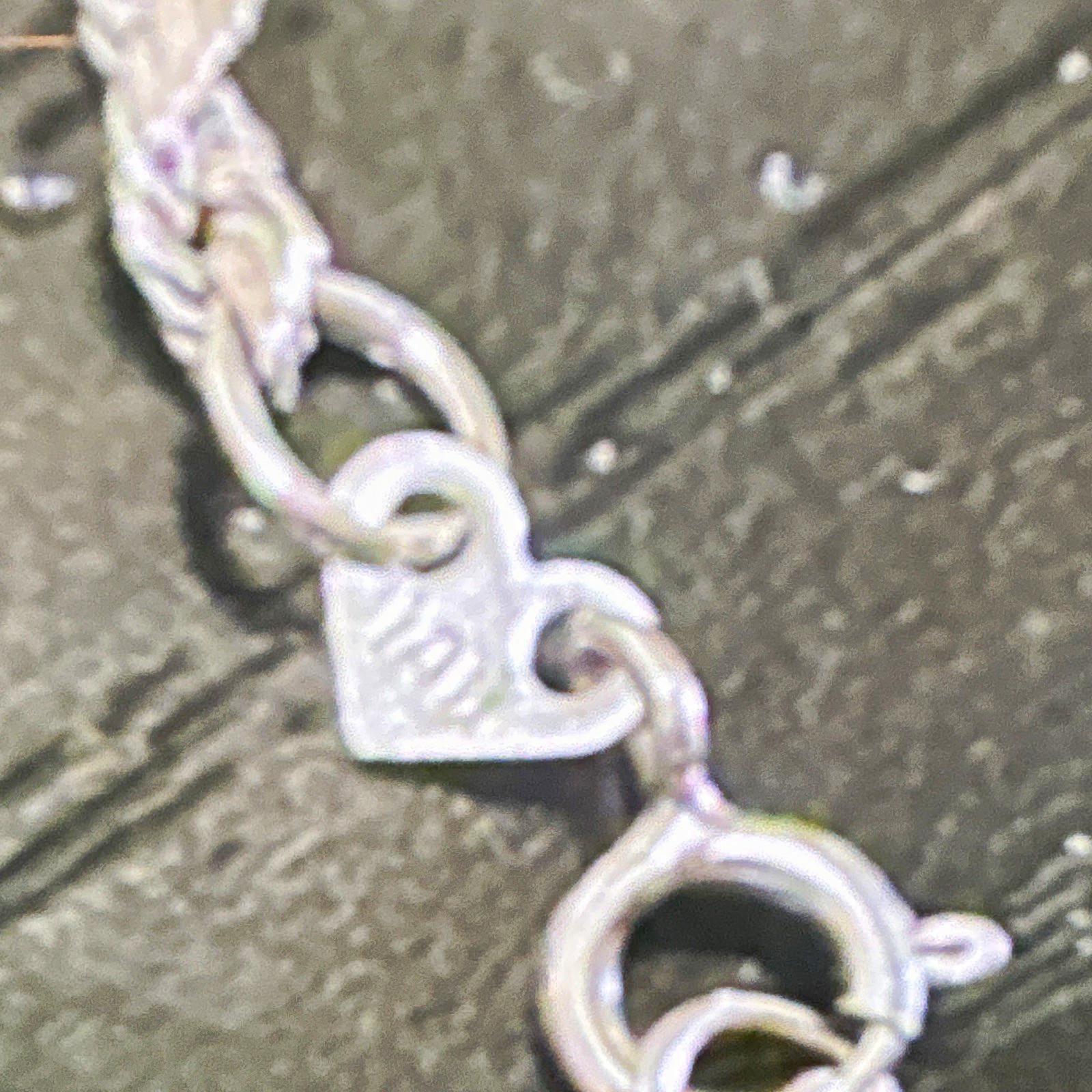 14K white gold Cable Chain Necklace, Spring Ring Clasp, No Stone