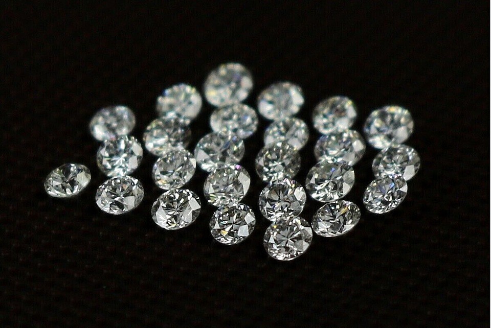90 Pcs Loose CVD Lab Grown Diamond 2.00 MM Round D Color, IF CLARITY Certified
