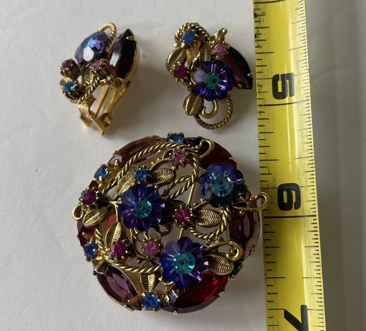 Vintage Jewelry Set Unsigned Juliana Style