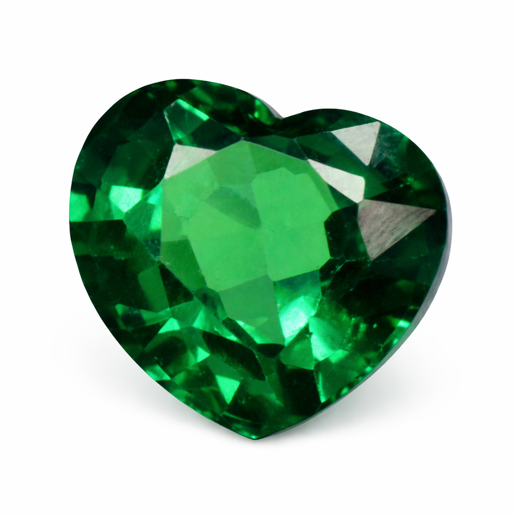 Garnet Green CERTIFIED 9 Carat Natural Heart Cut Loose Gemstone