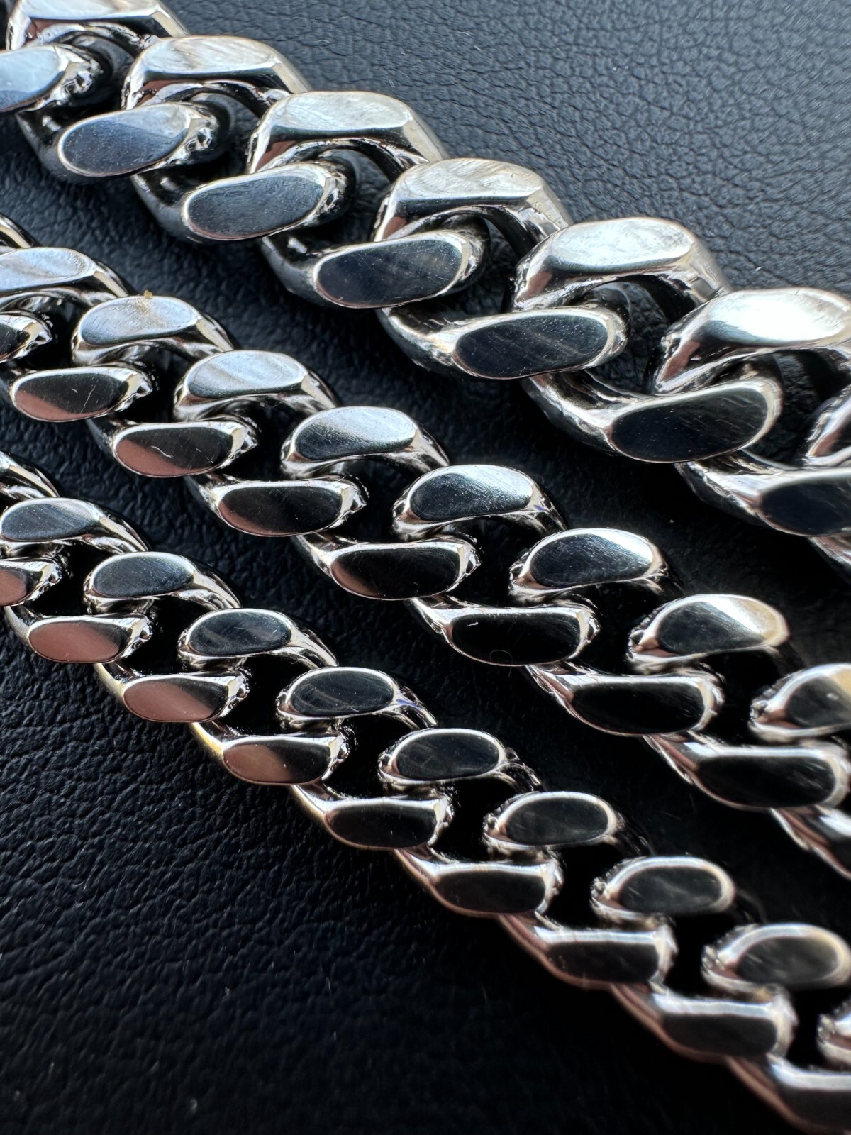 Baguette MOISSANITE Real Miami Cuban Link Chain Necklace Or Bracelet 925 Silver