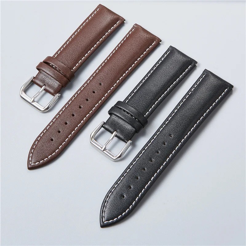 18mm 20mm 22mm 24mm Genuine Leather Watch Band Strap Bracelet