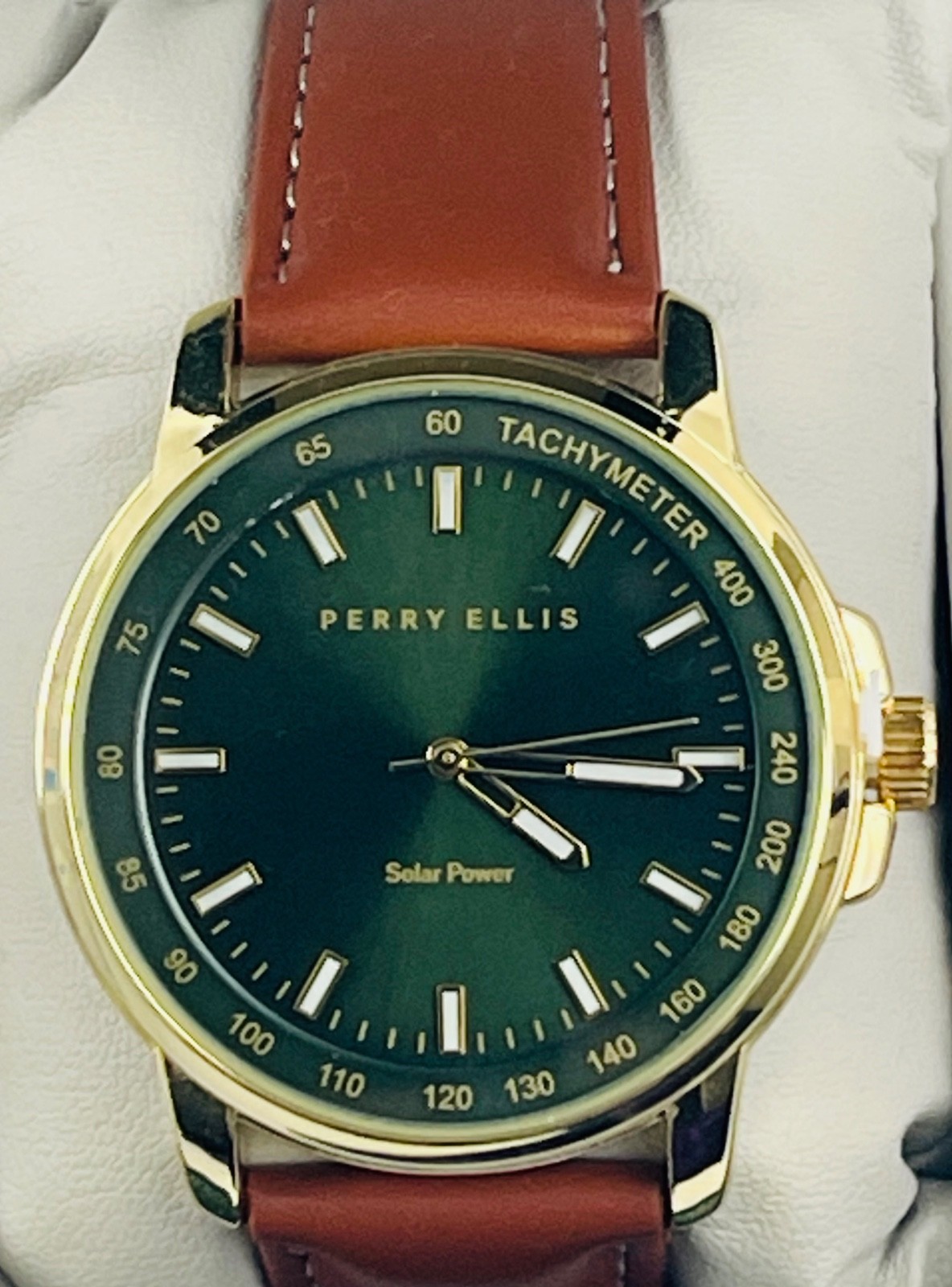 Men’s Perry Ellis Watch Solar or Ultra Thin Collection Timepiece 4 styles $100