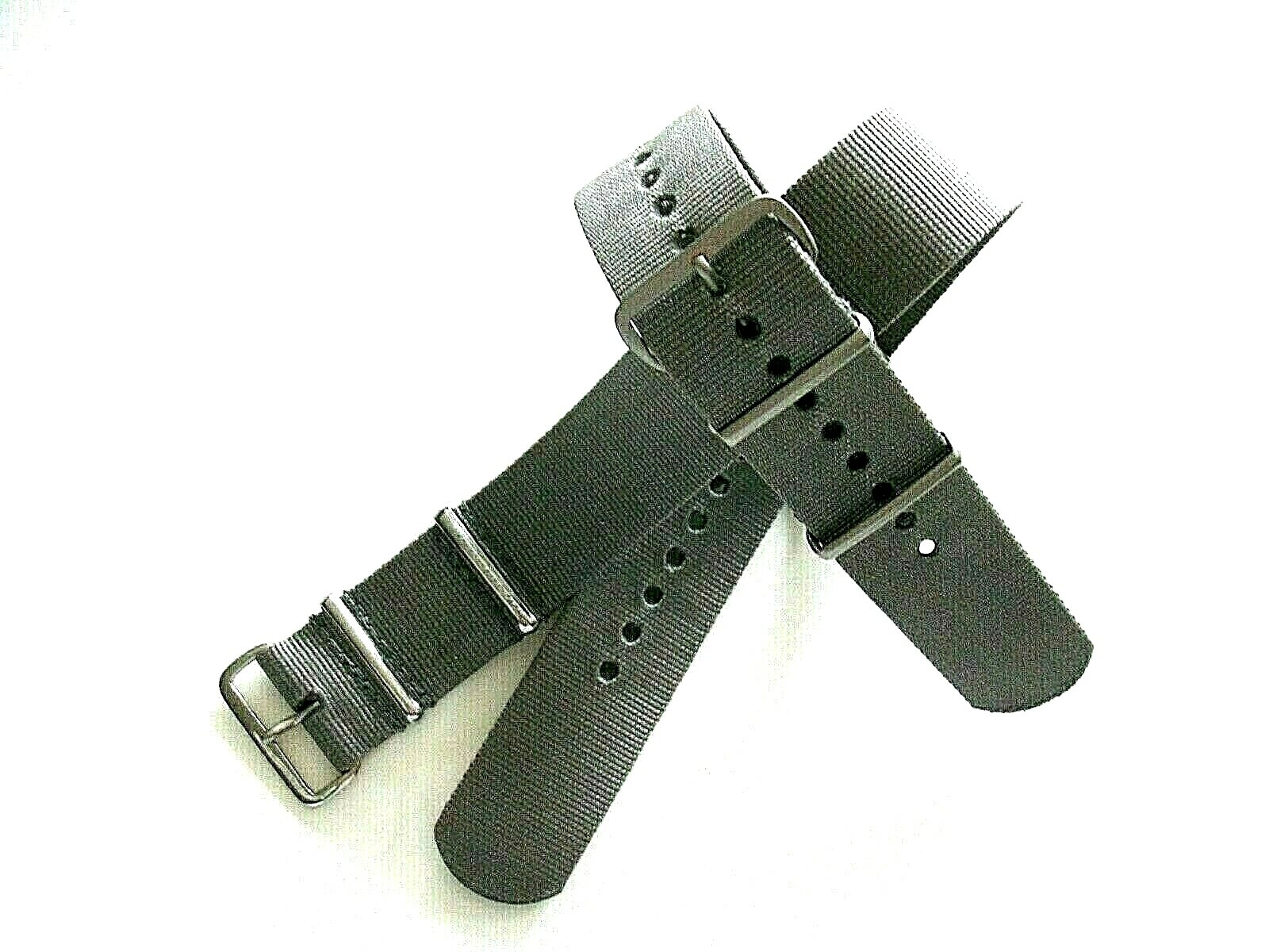 Grey NATO G10 strap Ballistic nylon military Mil Spec MoD watch band USA seller