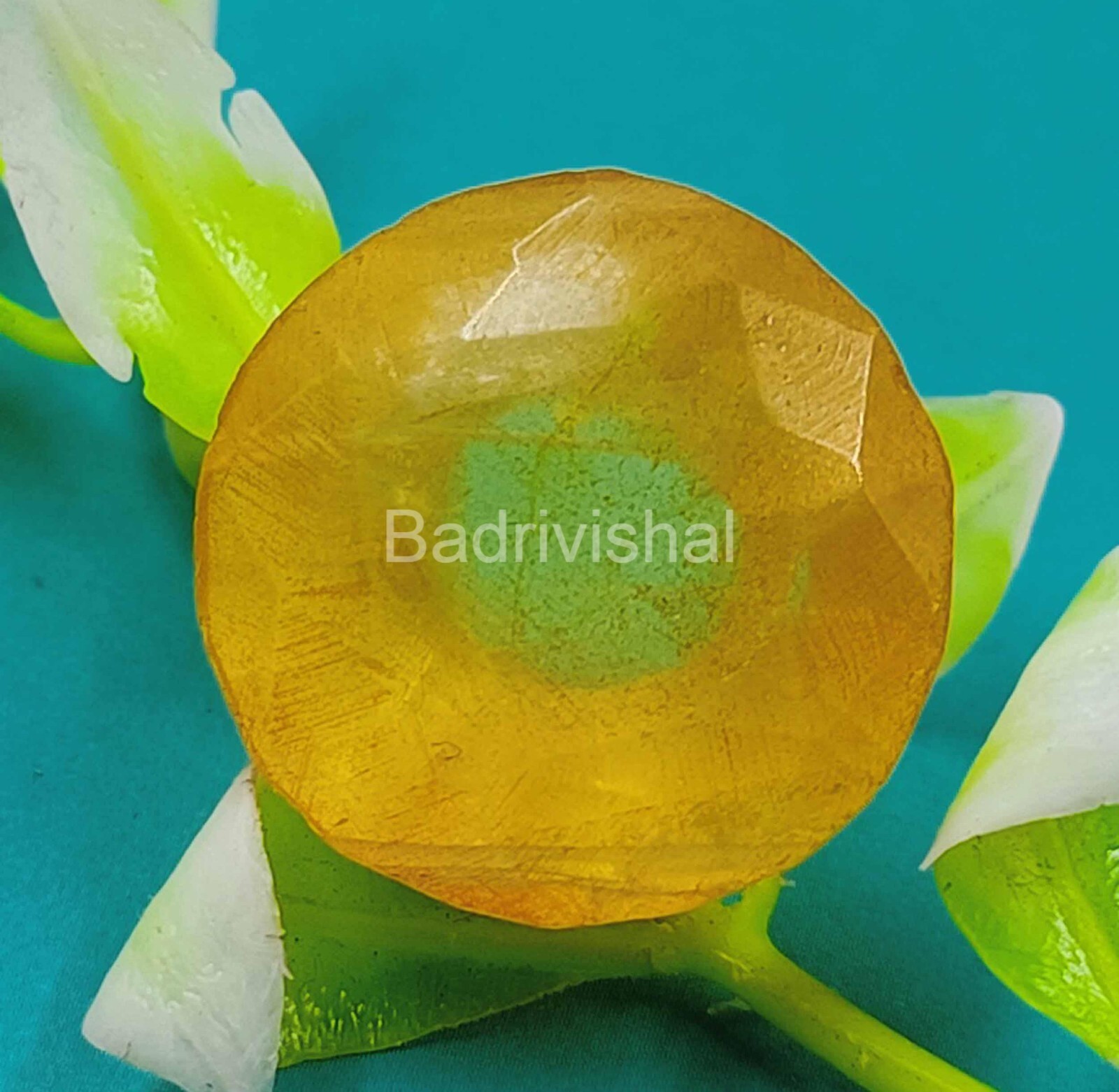 Natural Yellow Sapphire 24 Ct Certified Round Cut Sri Lanka Loose Gemstone EKQ