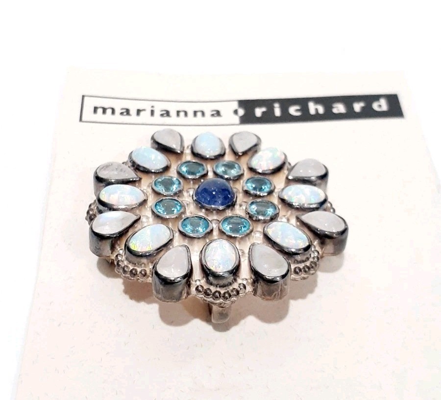 Marianna Richard Sajen 925 Sterling Pendant Brooch Gorgeous SEE DESCRIPTION