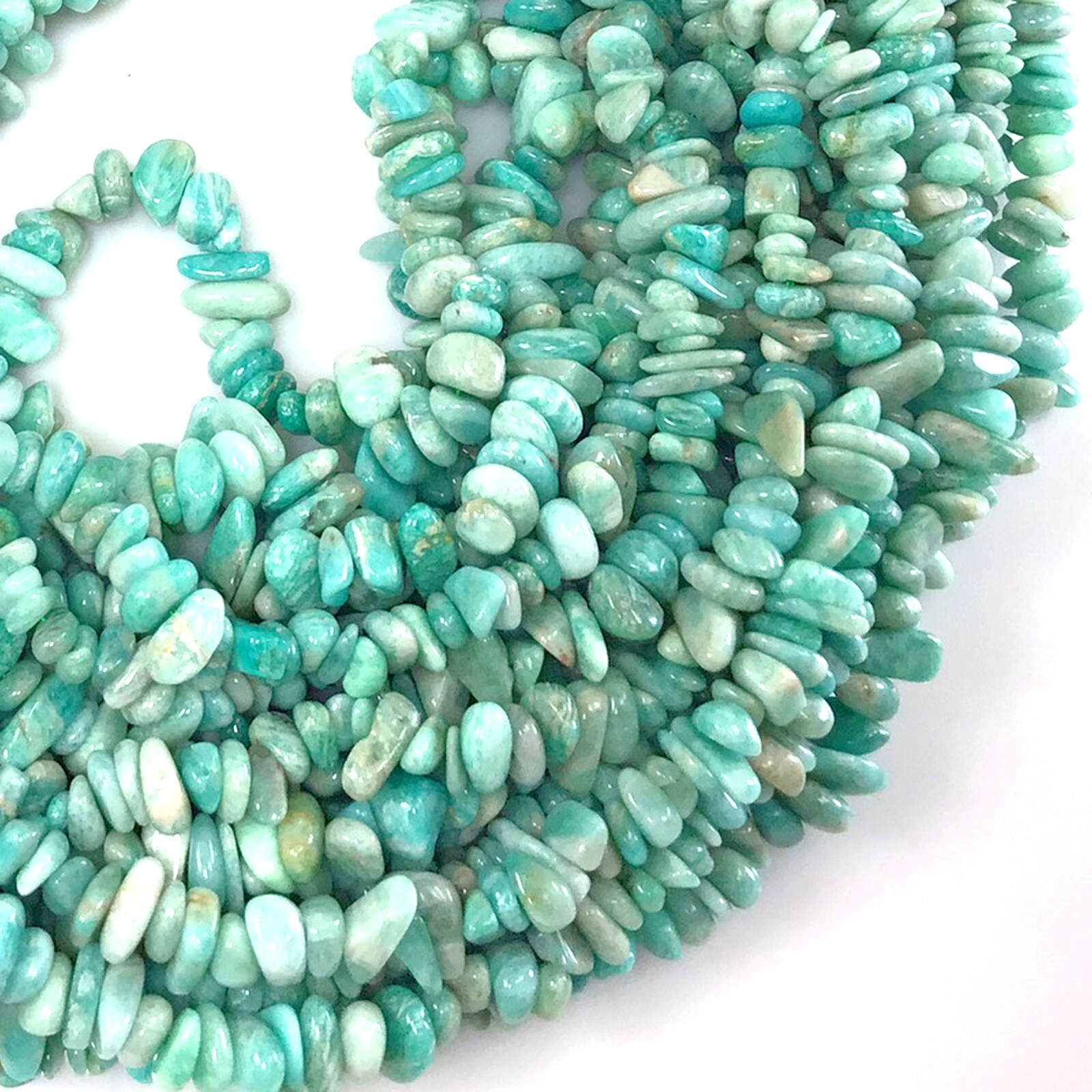 Natural Russian Amazonite Chips 5-12mm Loose Beads 32″ Jewelry Making