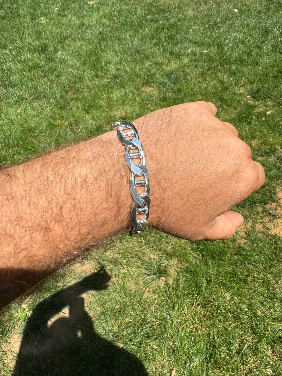 Real Solid 925 Sterling Silver Mariner Link Bracelet ITALY 2.5-16mm ITALY MADE