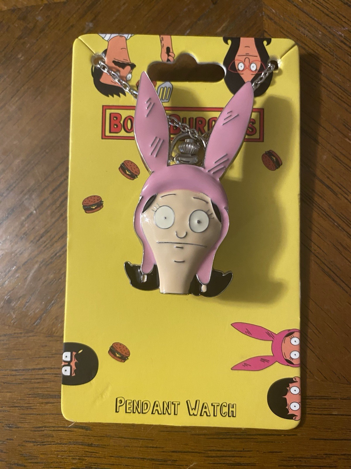 Bobs Burgers 20th Century Fox Louise Belcher Pendant Watch In Card! Quick Ship