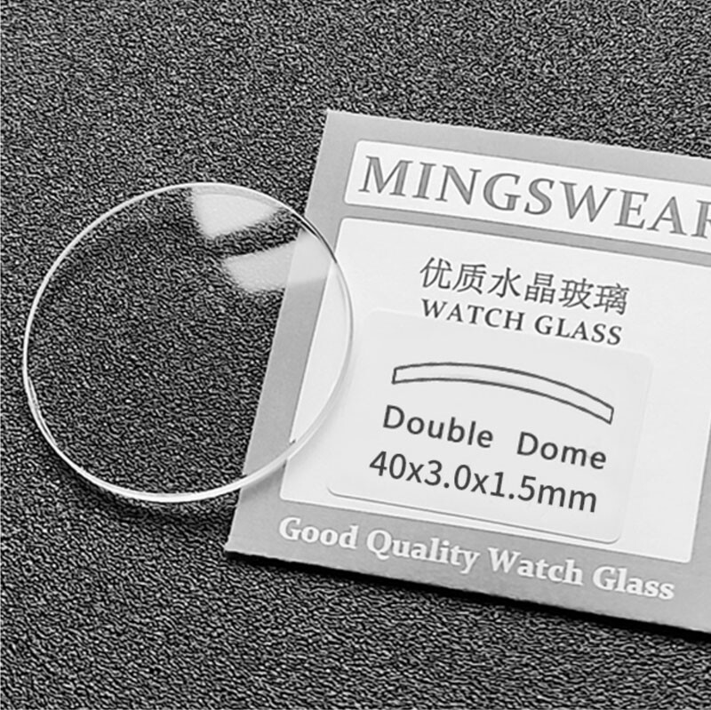 1.0/1.2/1.5/2.0/2.5mm Thick Double Dome Mineral Watch Glass Crystal 18-60mm
