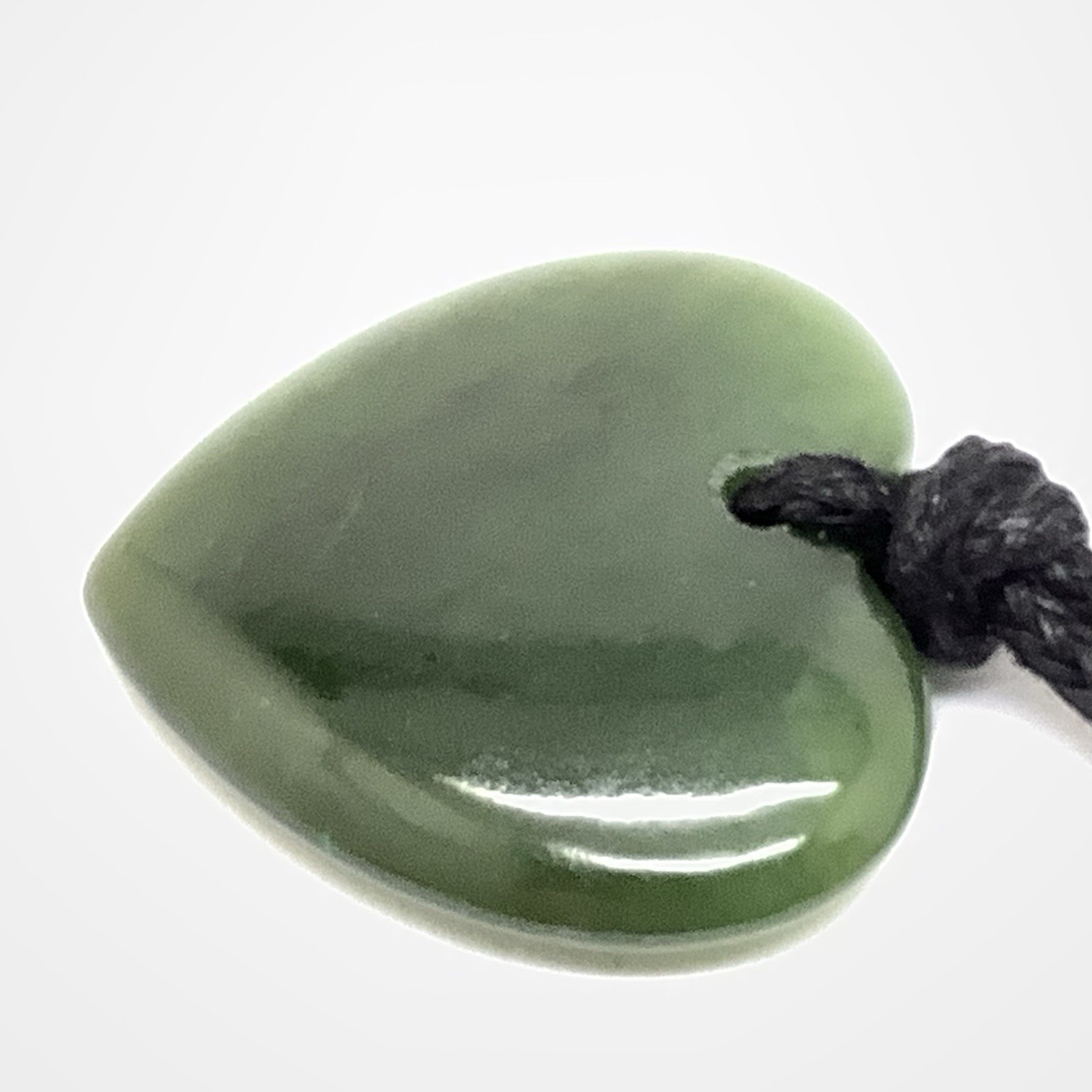 Canada Jade Heart Pendant British Columbia Green Nephrite Jade Stone Necklace
