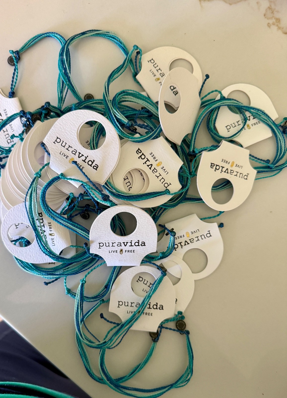 Pura Vida handcrafted adjustable string bracelet $5.50 each or all 31 for $160