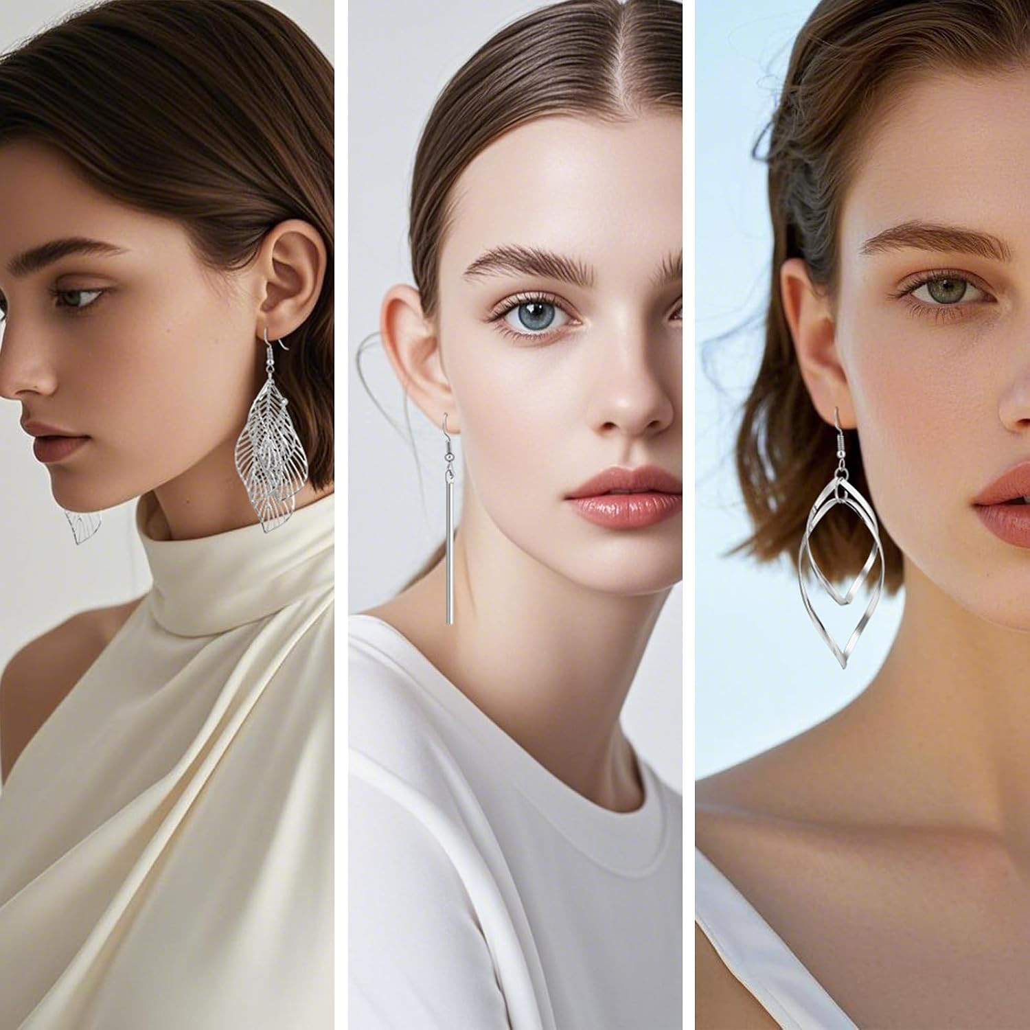20 Pairs Drop Dangle Earrings,Gold Earrings for Women,Silver Earring,Earrings fo