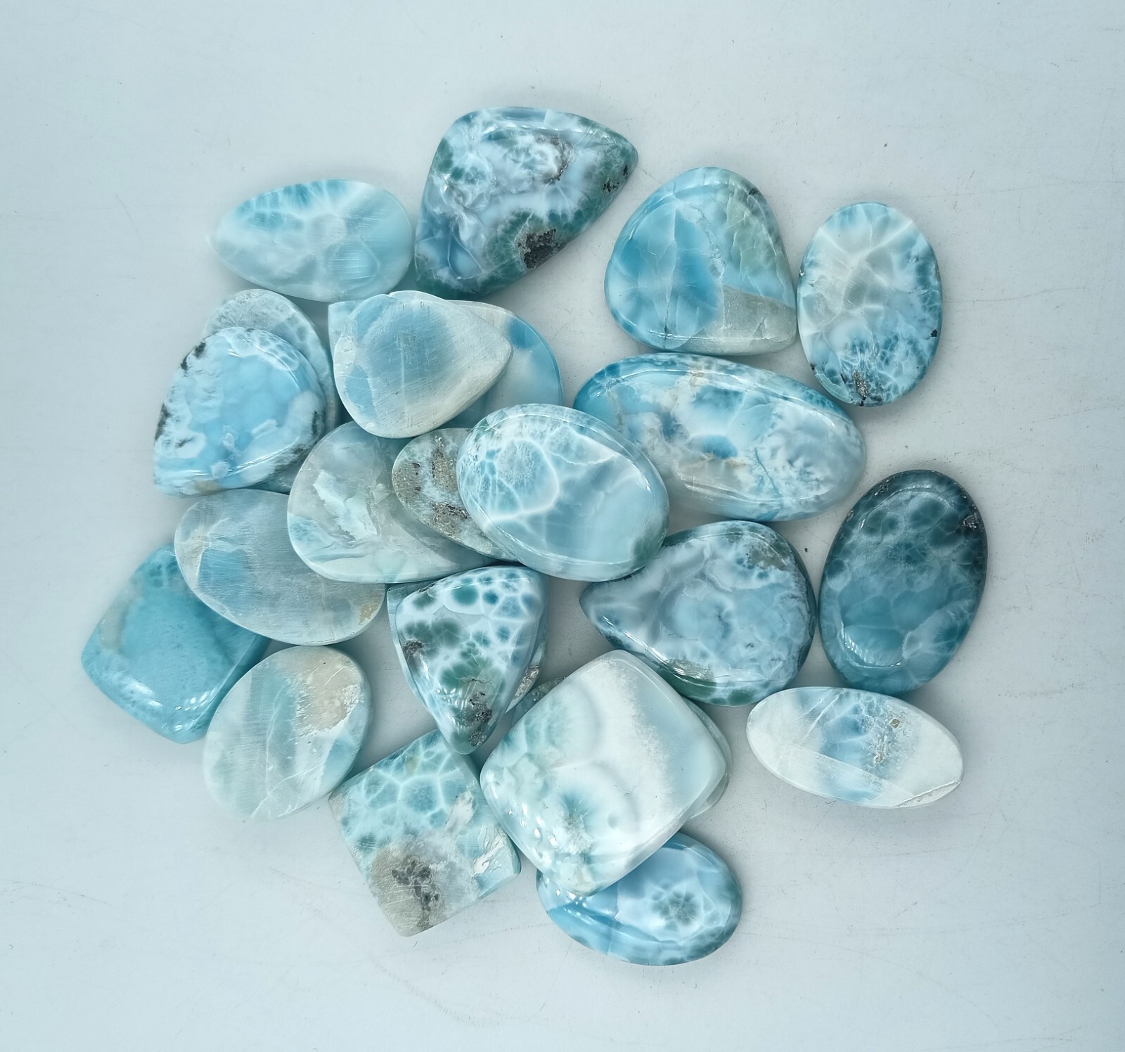 Natural Larimar Cabochon Gemstone , Natural Blue Larimar Gemstone, 71925