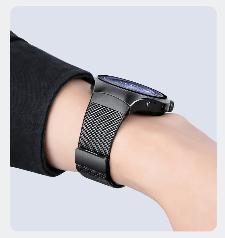 Magnetic No Gaps Milanese Bracelet Metal Band Strap For Huawei Watch 5 46mm 42mm