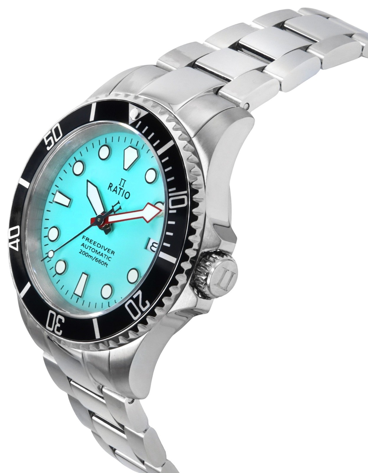 Ratio FreeDiver Ice Blue Dial Automatic Diver’s 200M RTF042 Men’s Watch