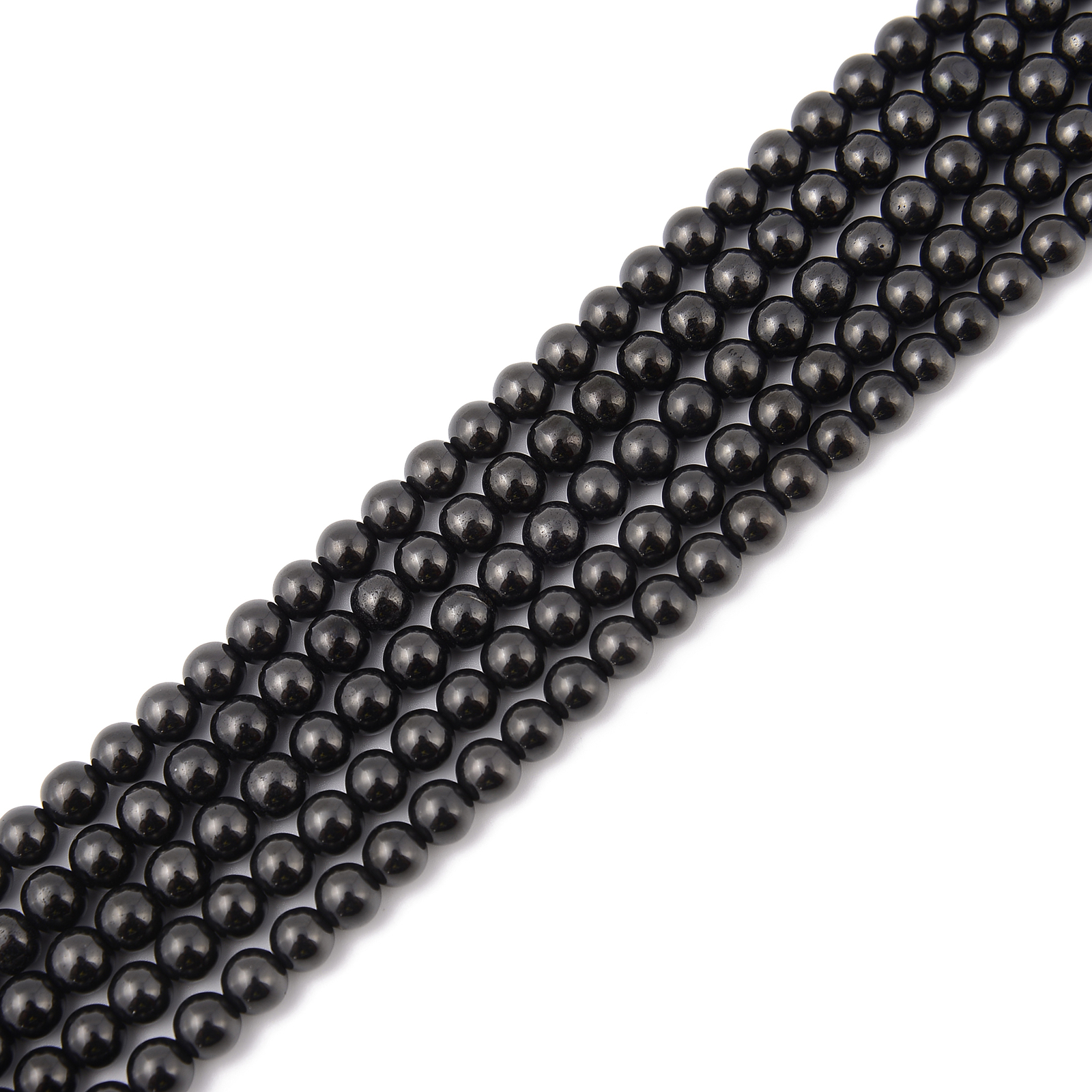 Titanium Black Hematite Smooth Round Beads 2mm 3mm 4mm 6mm 8mm 10mm 15.5″Strand