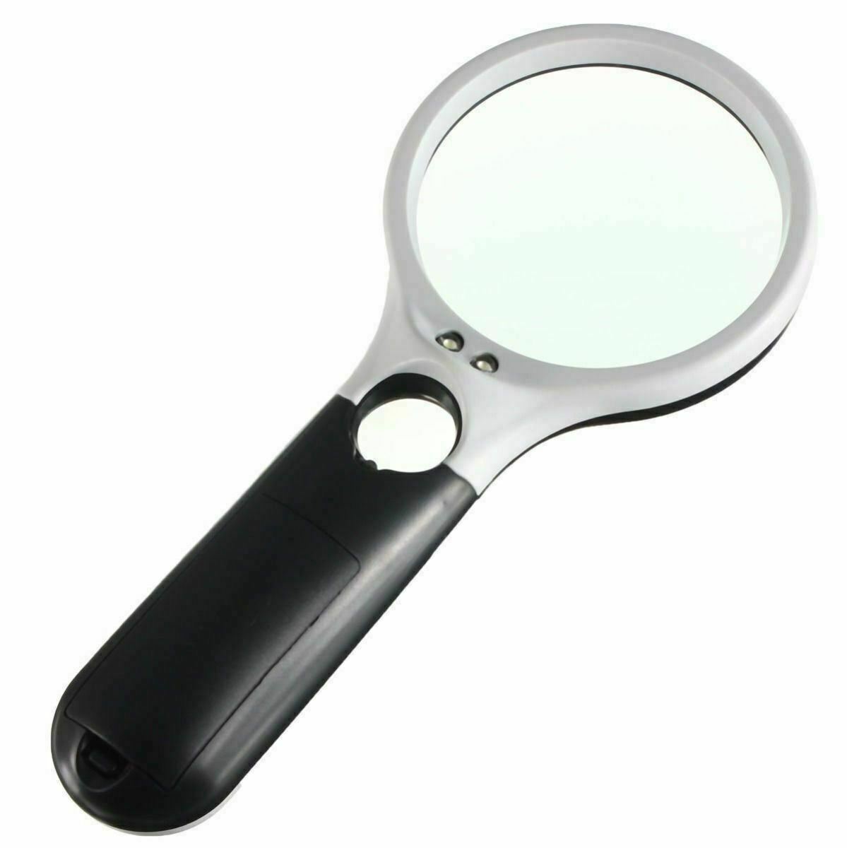 3 LED 45X Light Handheld Magnifier Reading Magnifying Glass Lens Jewelry Loupe