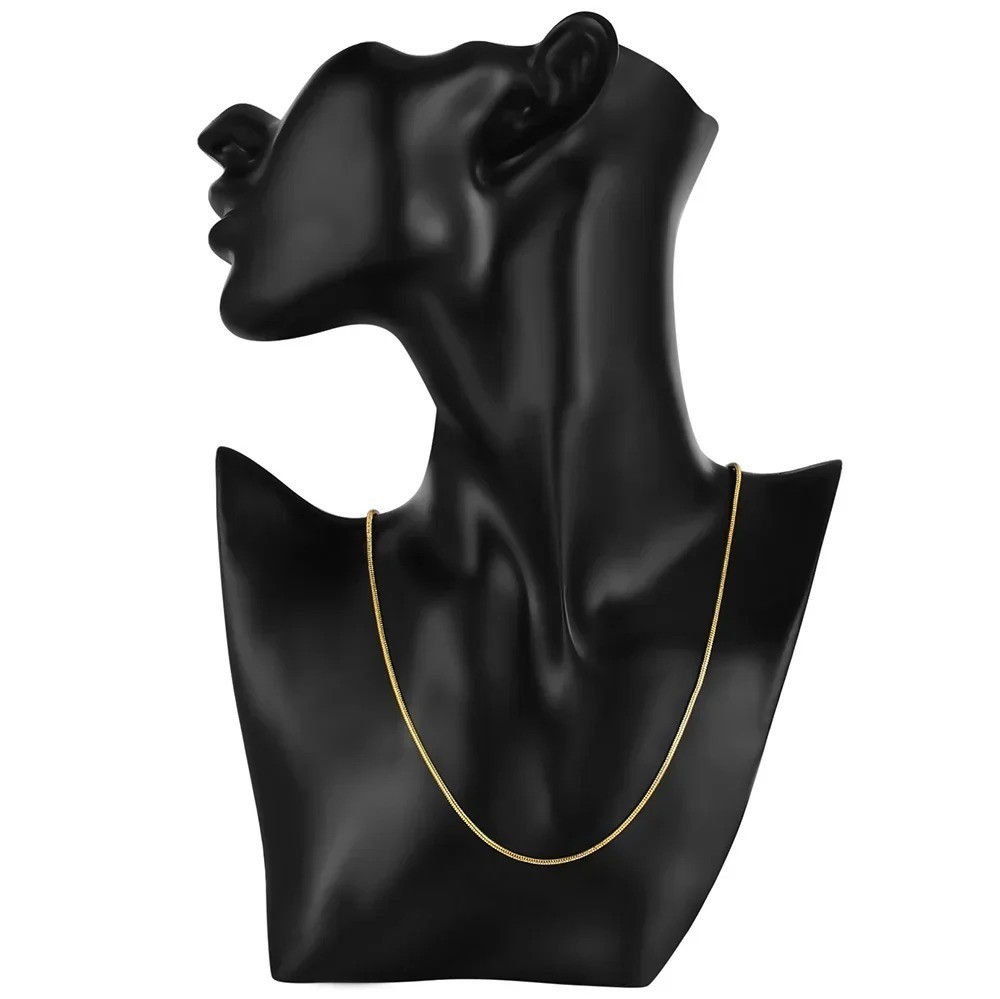 18K Gold 2mm Snake Chain Necklace Women Men 16-30 Inch Gift