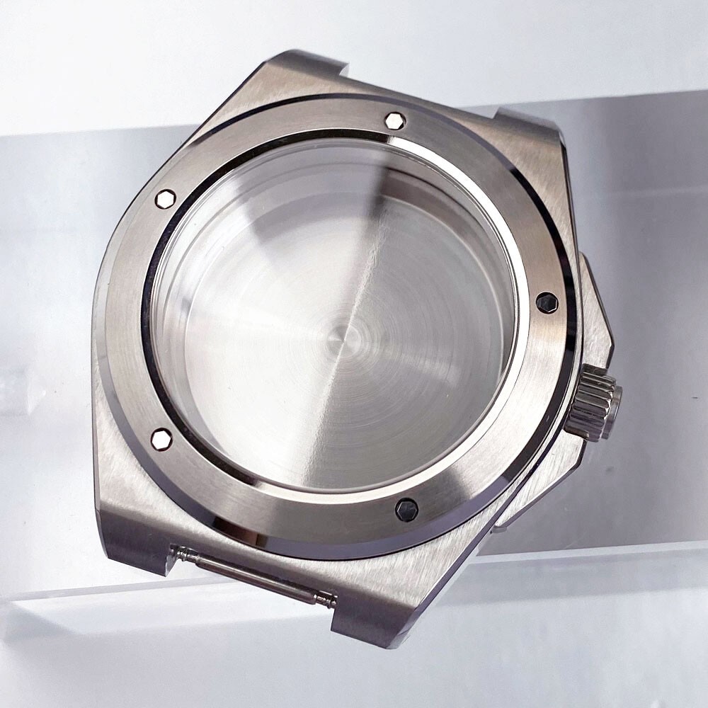 Tandorio 40mm Silver Stainless Steel Engineer’s Watch Set For NH35 NH36 NH38