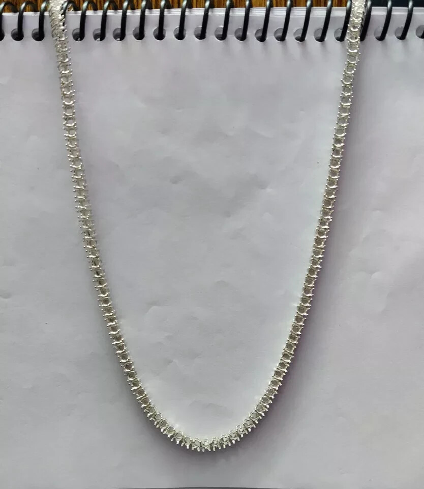 Semi Mount Necklace 3mm Round Necklace Setting Tennis Chain Mounting 3mm Round
