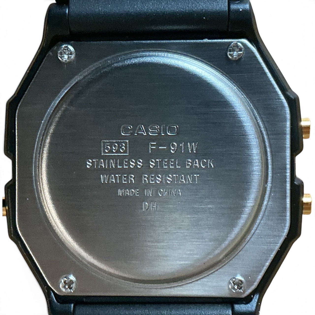 Casio F‑91W Black Gold F‑91WG‑9QJH Digital Watch Japanese Edition
