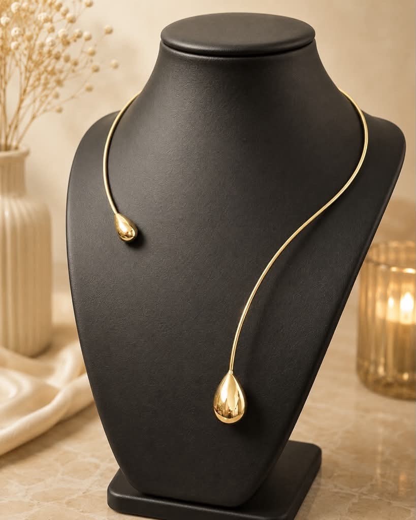 Top quality Tarnish free none fading rain drop necklace