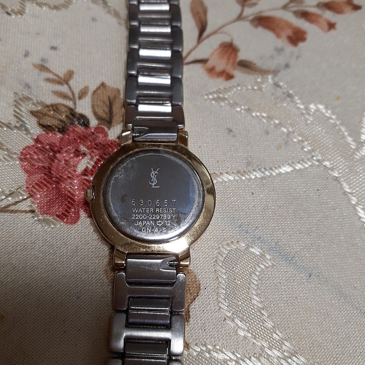 Yves Saint Laurent Watch Quartz Blue Dial Gold