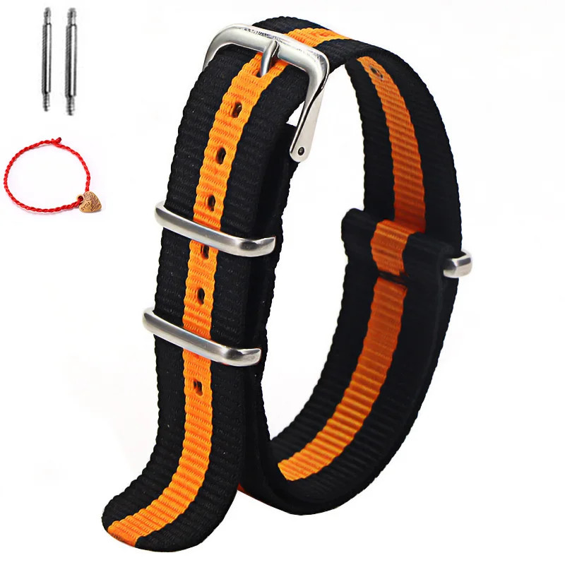 1Pcs Nylon Strap 16Mm 18Mm 20Mm 22Mm Nylon Watch Band Replacement Watch Strap fo