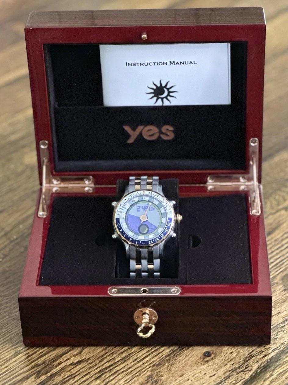 YES Watch Zulu Marine Titanium Astronomical Wristwatch Digital Analog Full Kit