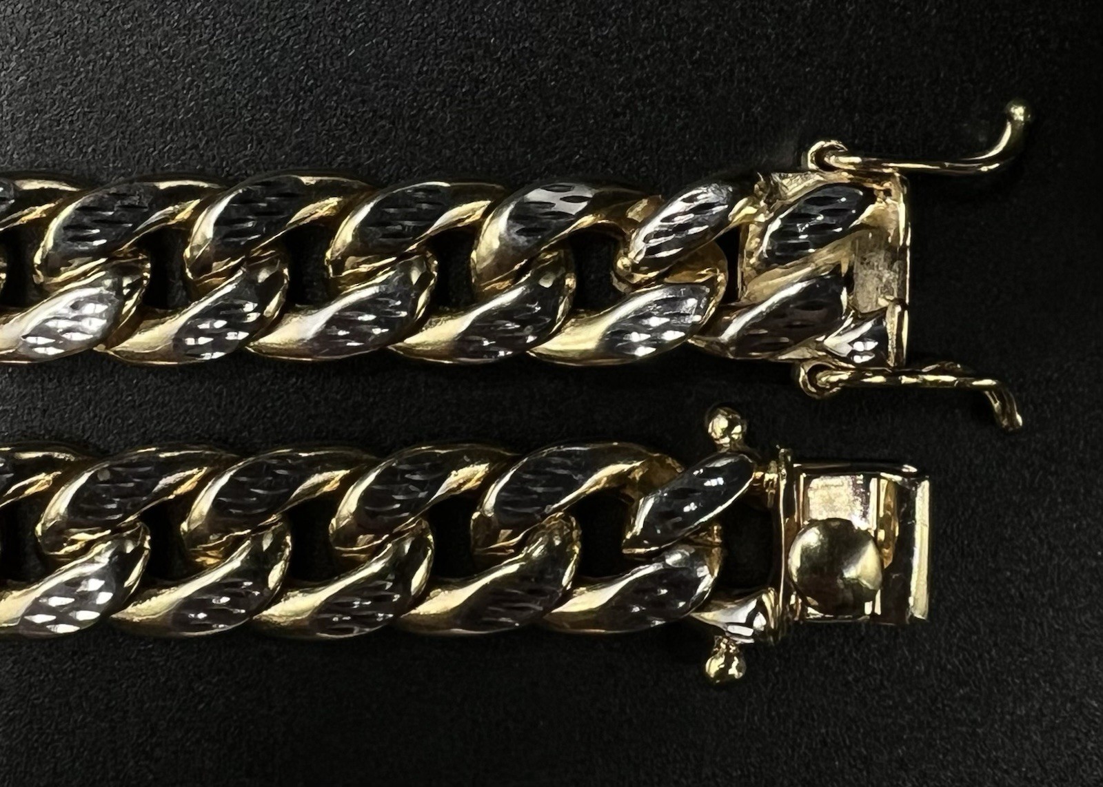 28” 10K Hollow Yellow Gold Diamond Cut Miami Cuban Chain 57.23g | 10.2MM | Box