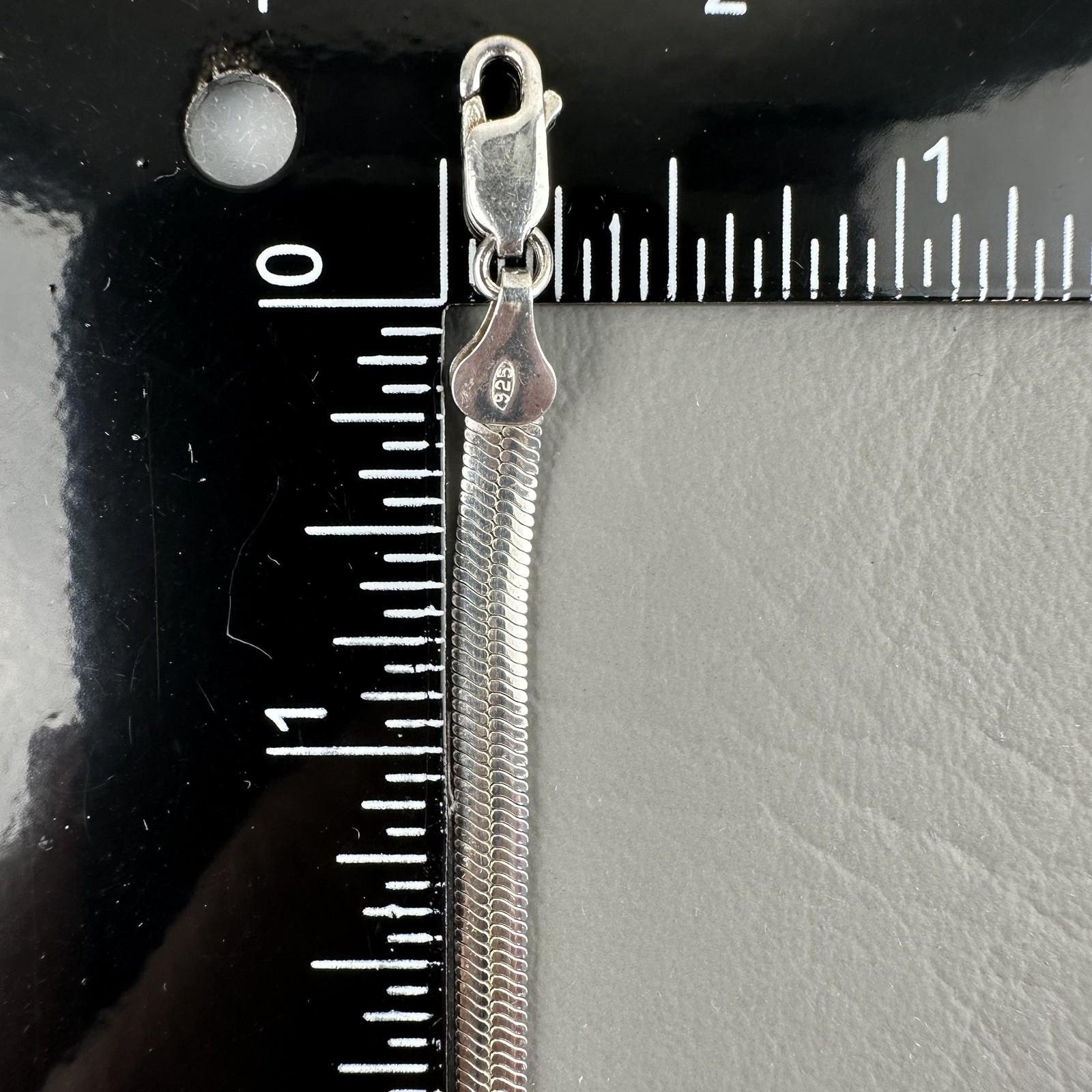 Vintage Sterling Silver Necklace 925 Italy Snake Chain IBB 17g 18″