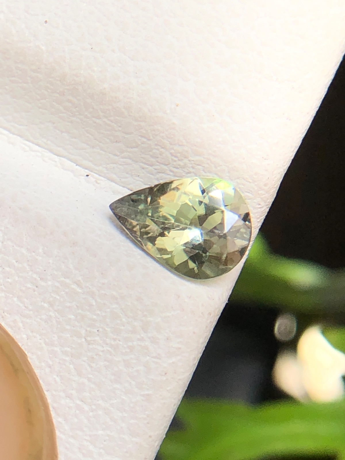 Natural Tanzanite Pear, Golden Purple Color 7×5 MM Faceted Zoisite Gemstone