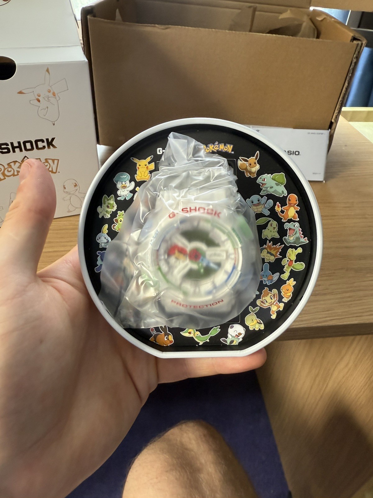 CASIO G-SHOCK x Pokemon 30th Anniversary GA110PKM-7A Watch In Hand