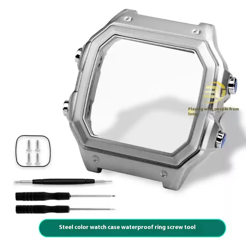 For Casio AE1200 AE1300 Modified Stainless Steel Watch Case Waterproof MetalCase
