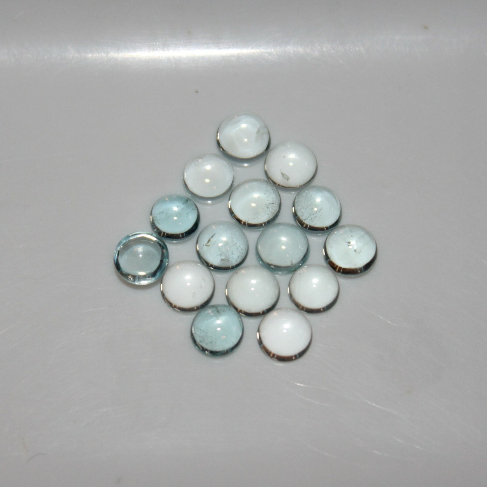 Aquamarine 2mm, 3mm, 4mm, 5mm, 6mm Cabochon Round Loose Gemstone(s)