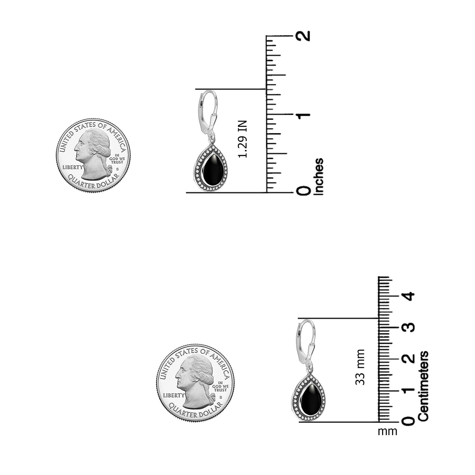 LeCalla 925 Sterling Silver Leverback Dangle Earrings for Women | Gemstone Dr…