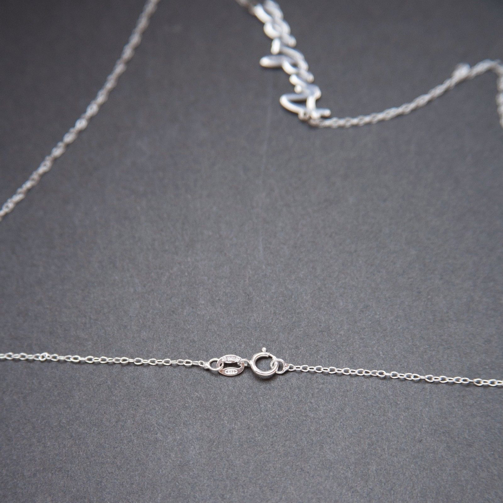 Christina Name Plate Necklace Pendent Sterling Silver female Personalized Custom