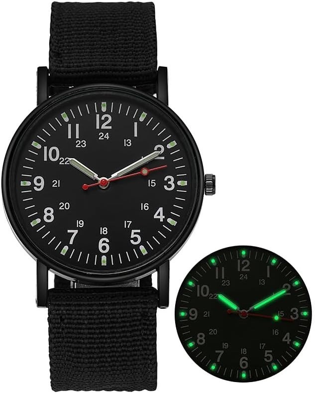 Stylish Unisex Luminous Quartz Watch with Durable Nylon Strap for Every Occasion