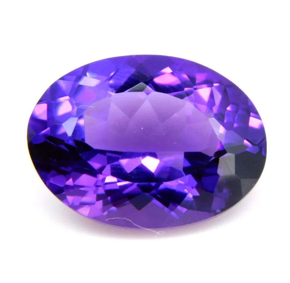 STUNNING Purple Amethyst Oval Shape 7.10 Ct EGL Certified Natural Loose Gemstone